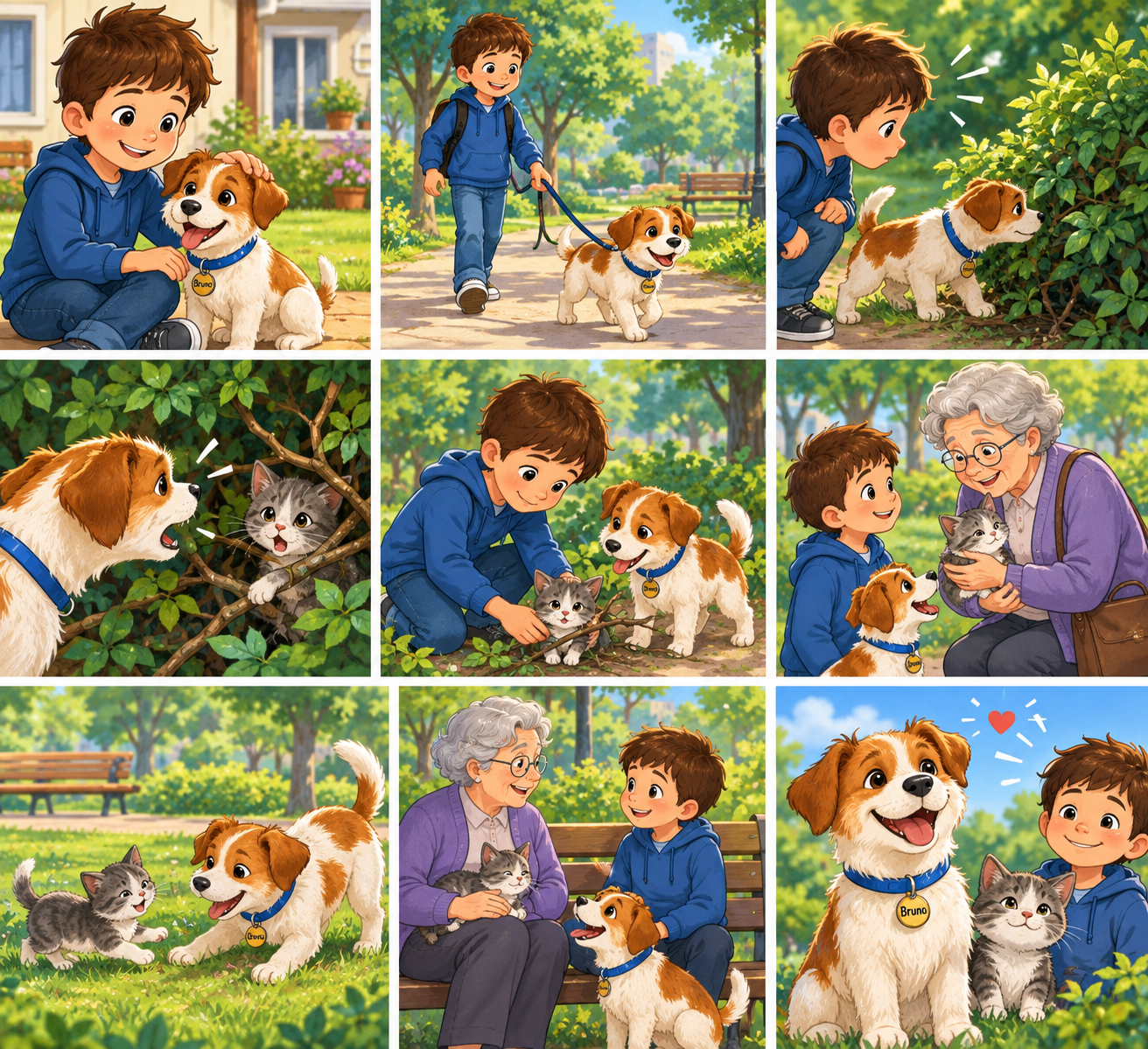 Bruno, el perro valiente